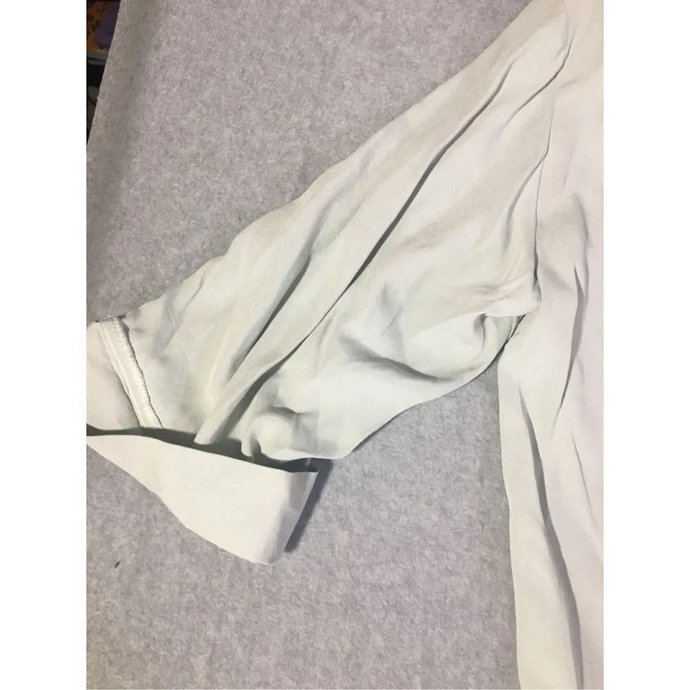 Womens NWT Sears A Statement In Dressing Blouse Sz 12 Made in USA Vintage Green - Picture 3 of 6